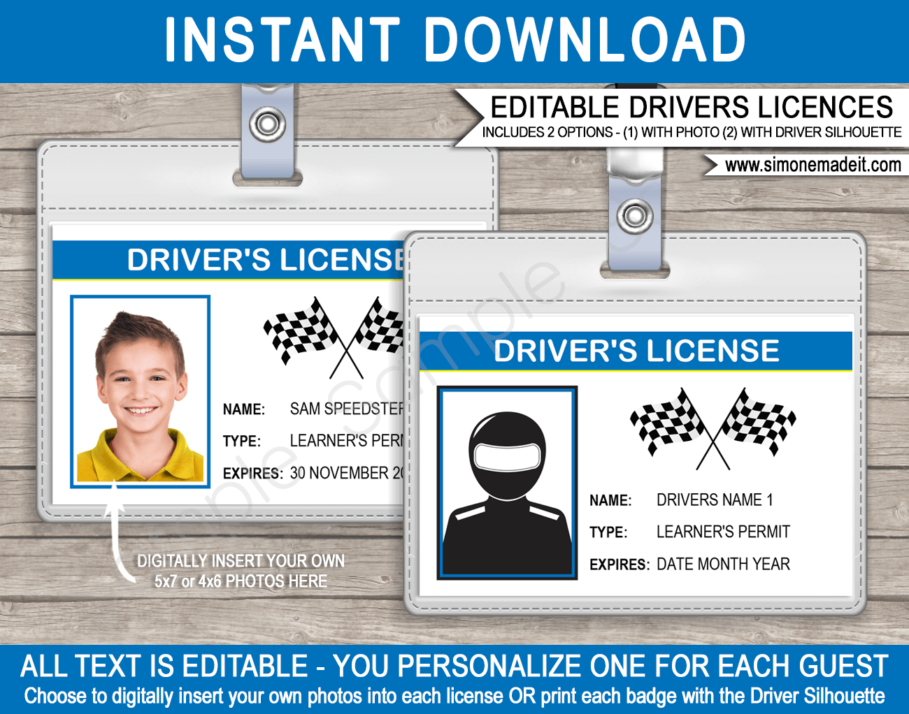 free ohio drivers license templates